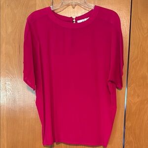 90’s Avenue Women's 100% Silk Pink Top Sz 12